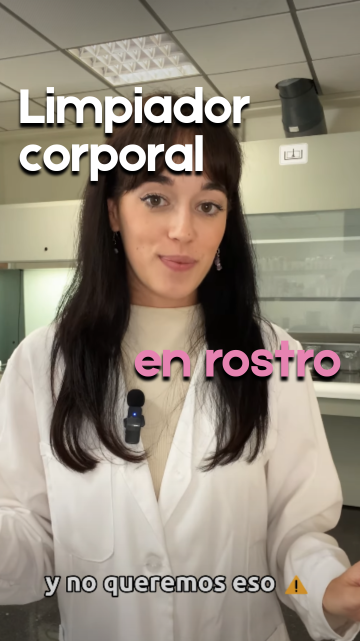Limpiador corporal...¿en el rostro?