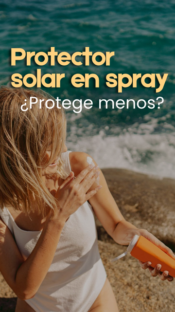 ¿El protector solar en spray funciona igual que en crema?