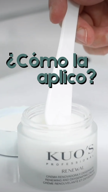 Cómo aplicamos la crema Renewal