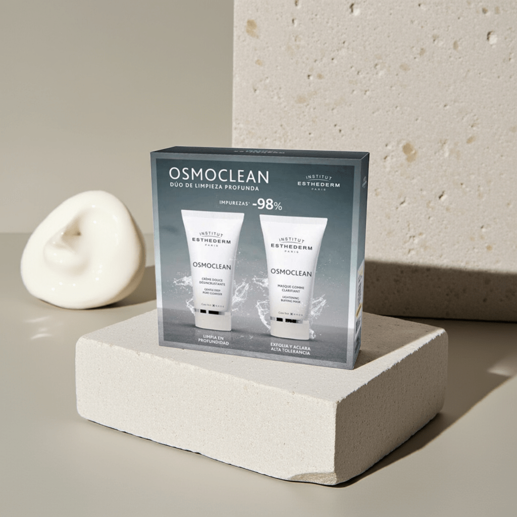 Dúo Osmoclean. Crème Douce Desincrustante + Masque Gomme Clarifiant - INSTITUT ESTHEDERM - Institut Esthederm