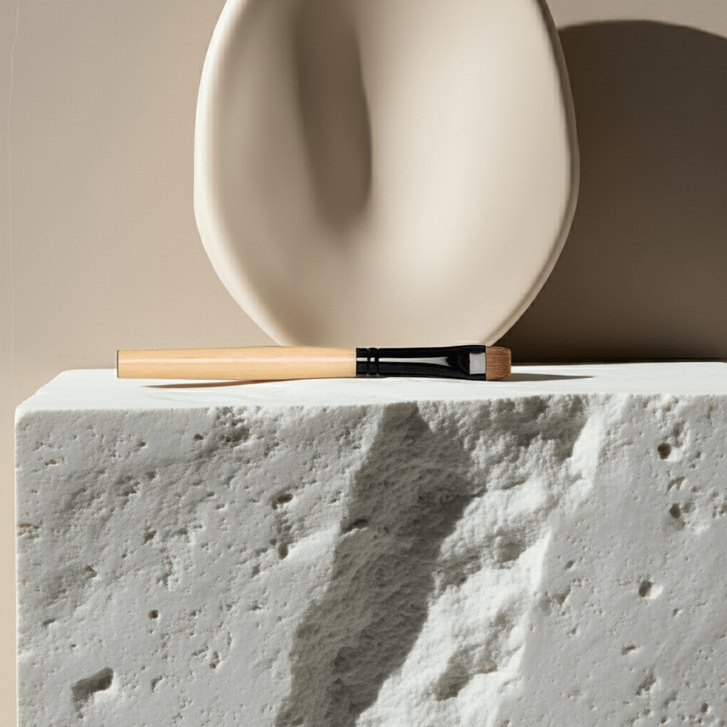 Natural. Pincel plano de pelo de marta 8 mm Y52010 - NOVARA - Novara