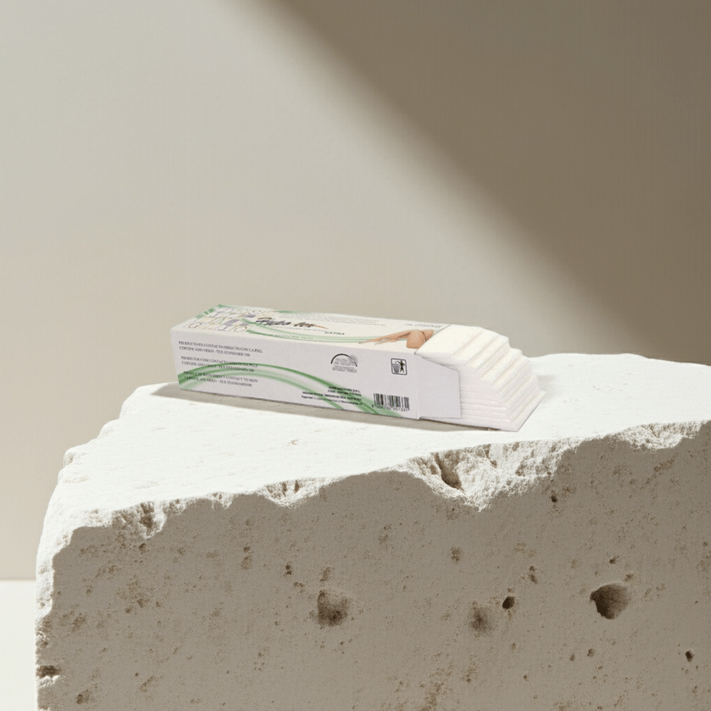 Pollié - Caja 100 tiras papel depilación hipoalergénico Profesional - Pollié